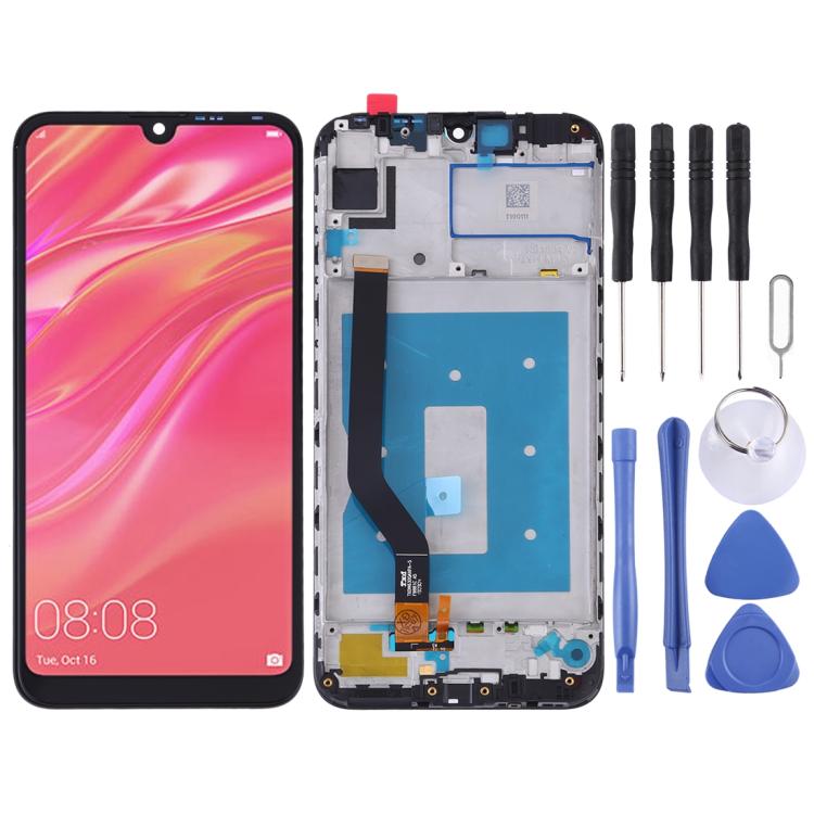 شاشة LCD كاملة مع إطار لهاتف هواوي Y7 Prime 2019