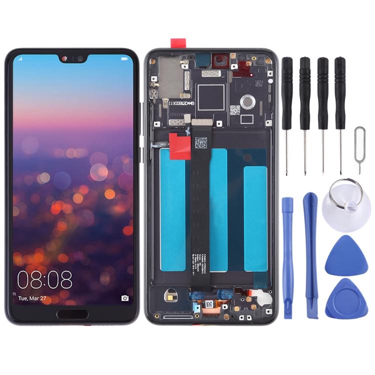 Original LCD screen with frame for Huawei P20 at the best price