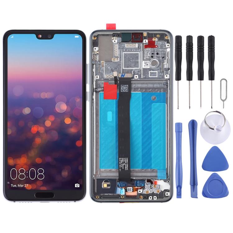 Original LCD screen with frame for Huawei P20 at the best price