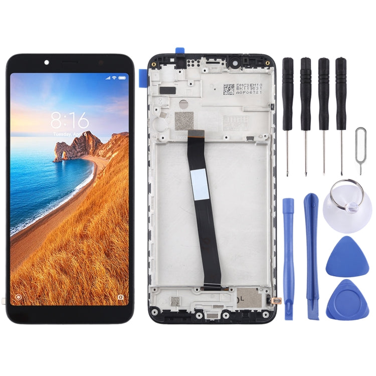 ⁧مجموعة كاملة لشاشة LCD ومحول رقمي مع إطار لهاتف Xiaomi Redmi 7A⁩, For Xiaomi Redmi 7A