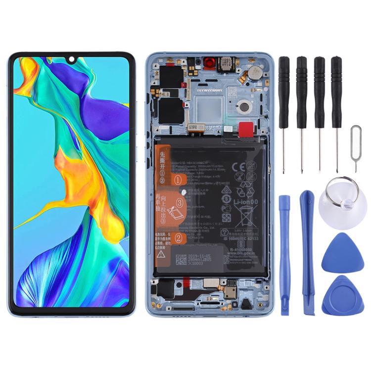 Original LCD screen with frame for Huawei P30