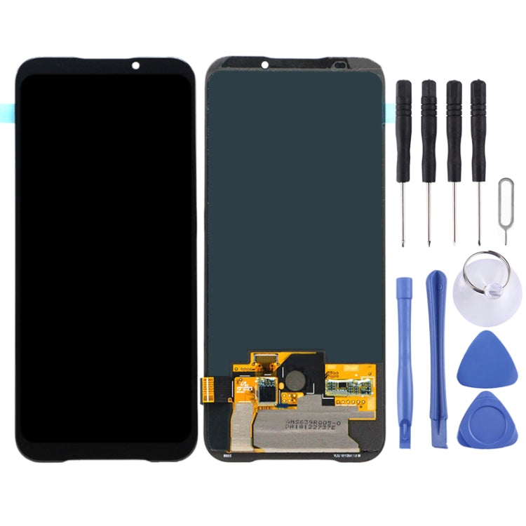 شاشة AMOLED أصلية كاملة مع محول رقمي لهاتف شاومي Black Shark 2 Pro