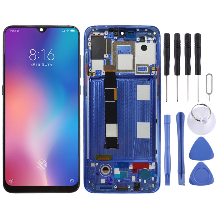 شاشة AMOLED أصلية كاملة مع إطار لهاتف شاومي Mi 9
