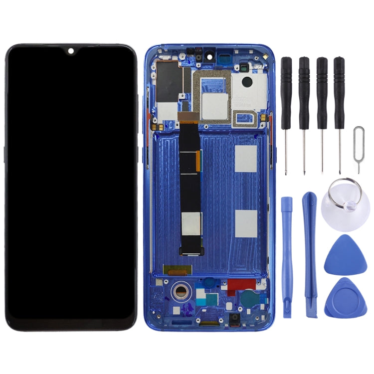 شاشة AMOLED أصلية كاملة مع إطار لهاتف شاومي Mi 9