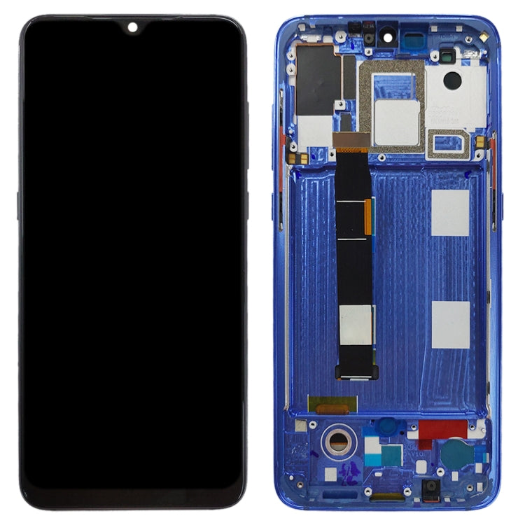 شاشة AMOLED أصلية كاملة مع إطار لهاتف شاومي Mi 9