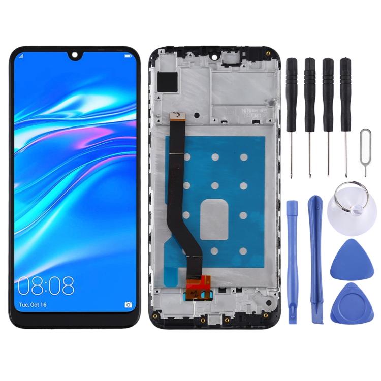 ⁧شاشة LCD ومحول رقمي كامل مع إطار لهاتف Huawei Y7 Pro (2019)⁩, For Huawei Y7 Pro (2019)
