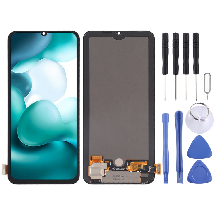 ⁧مجموعة كاملة لشاشة LCD ومحول رقمي من مادة AMOLED الأصلية لهاتف Xiaomi Mi 10 Lite 5G⁩, For Xiaomi Mi 10 Lite 5G(Original)