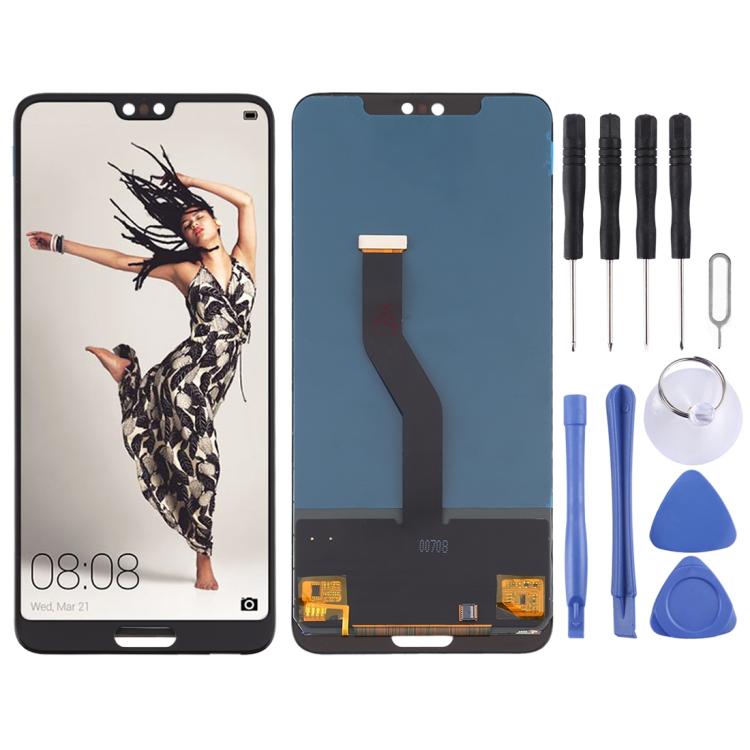 ⁧مجموعة كاملة لشاشة LCD ومحول رقمي من مادة TFT لهاتف Huawei P20 Pro⁩, For Huawei P20 Pro(TFT Material)
