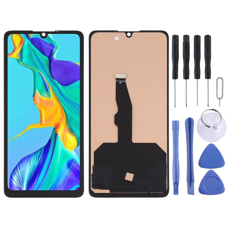 ⁧شاشة LCD ومحول رقمي من مادة TFT مجموعة كاملة (لا تدعم التعرف على بصمات الأصابع) لهاتف Huawei P30⁩, For Huawei P30(TFT Material)