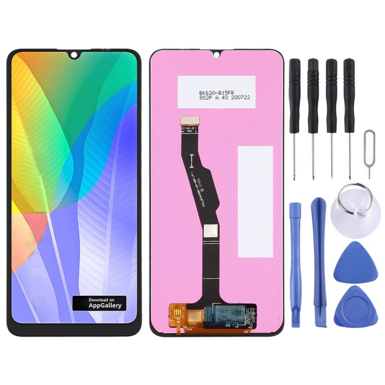 ⁧مجموعة كاملة لشاشة LCD ومحول الأرقام لهاتف Huawei Y6p⁩, For Huawei Y6p