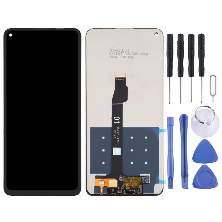 شاشة LCD ومحول رقمي لهواوي P40 Lite 5G مجموعة كاملة