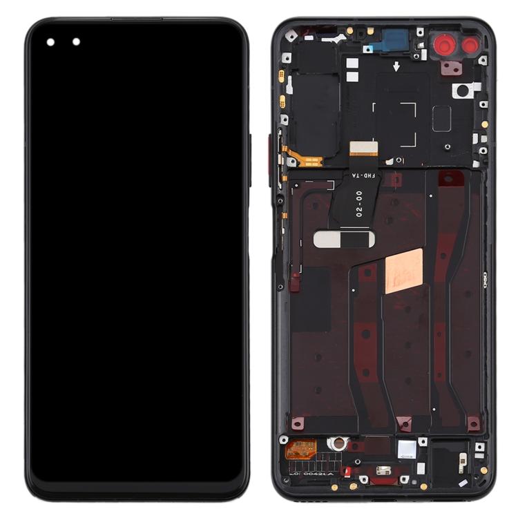 LCD screen with frame for Huawei Nova 6 4G complete assembly