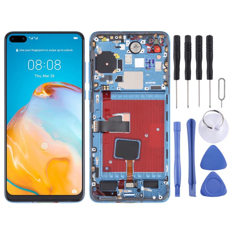 شاشة LCD مع إطار لهواوي P40 مجموعة كاملة