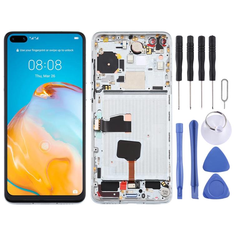 شاشة LCD مع إطار لهواوي P40 مجموعة كاملة