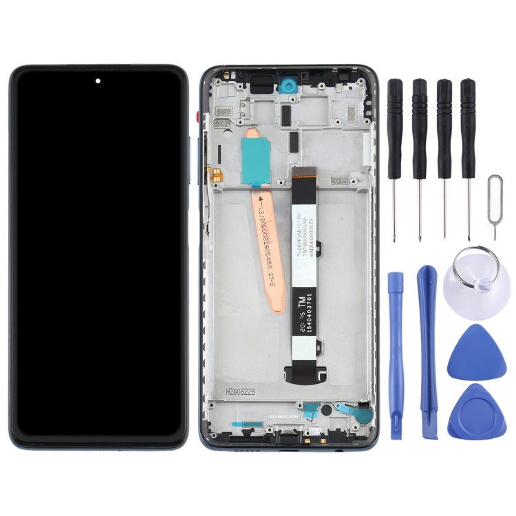 شاشة LCD أصلية كاملة مع إطار لهاتف شاومي Poco X3