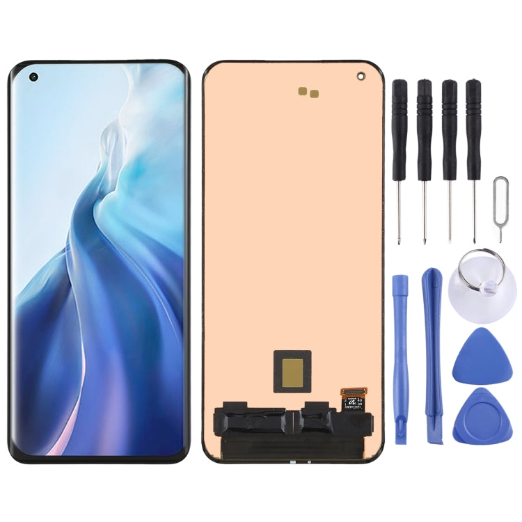⁧مجموعة كاملة لشاشة LCD ومحول رقمي أصلي لهاتف Xiaomi Mi 11 M2011K2C، M2011K2G⁩, For Xiaomi Mi 11 (Original)