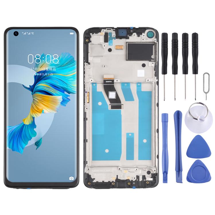 ⁧مجموعة كاملة لشاشة LCD ومحول رقمي مع إطار لهاتف Huawei Mate 40 Lite⁩, For Huawei Mate 40 Lite