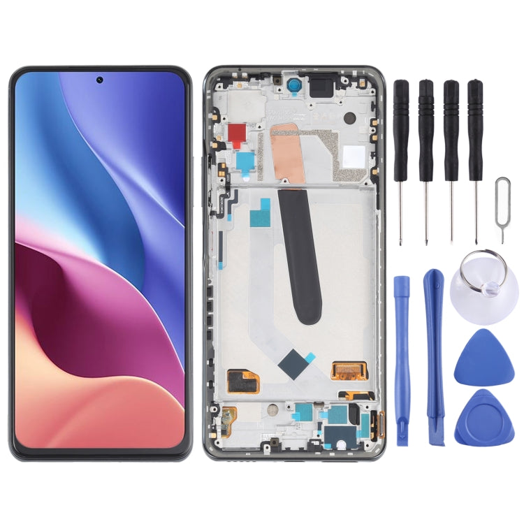 شاشة OLED شاومي Redmi K40 وK40 Pro مع إطار