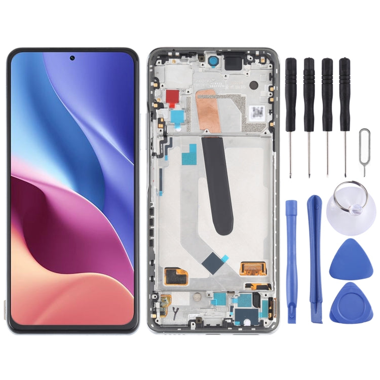 شاشة OLED شاومي Redmi K40 وK40 Pro مع إطار