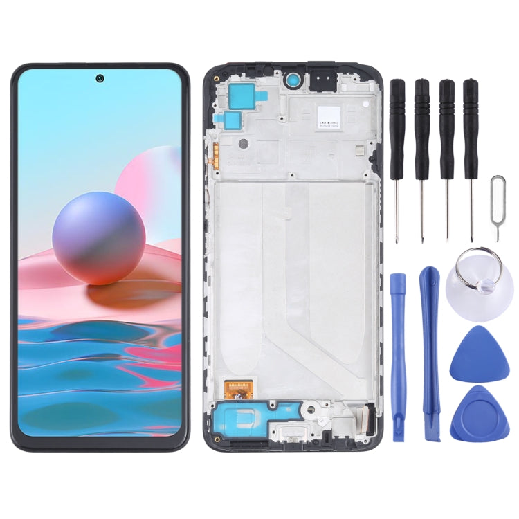 شاشة OLED شاومي Redmi Note 10 وNote 11 مع إطار