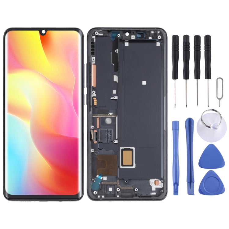 شاشة AMOLED مع إطار شاومي Mi Note 10 Lite مجموعة كاملة