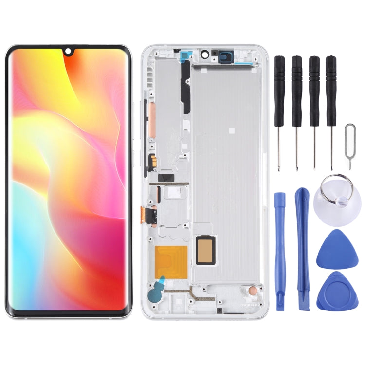 شاشة AMOLED مع إطار شاومي Mi Note 10 Lite مجموعة كاملة