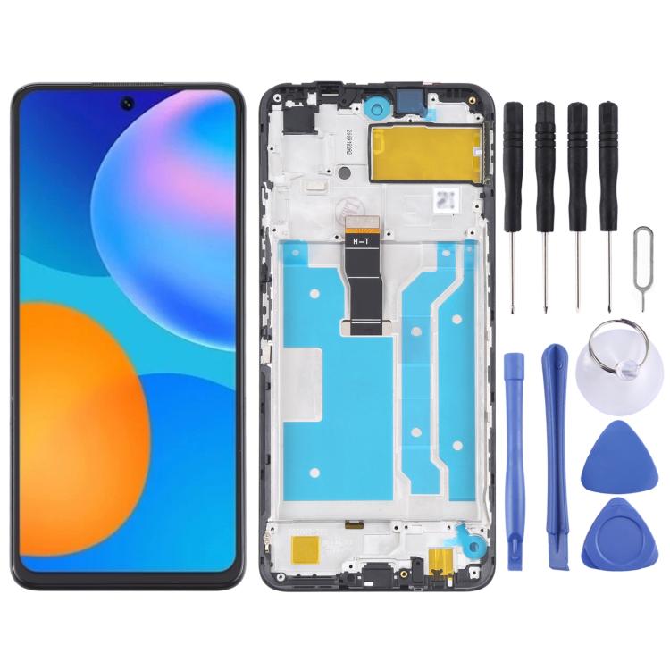 Full LCD screen with frame for Huawei Y7a