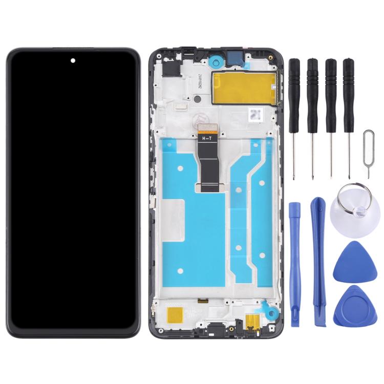 Full LCD screen with frame for Huawei Y7a