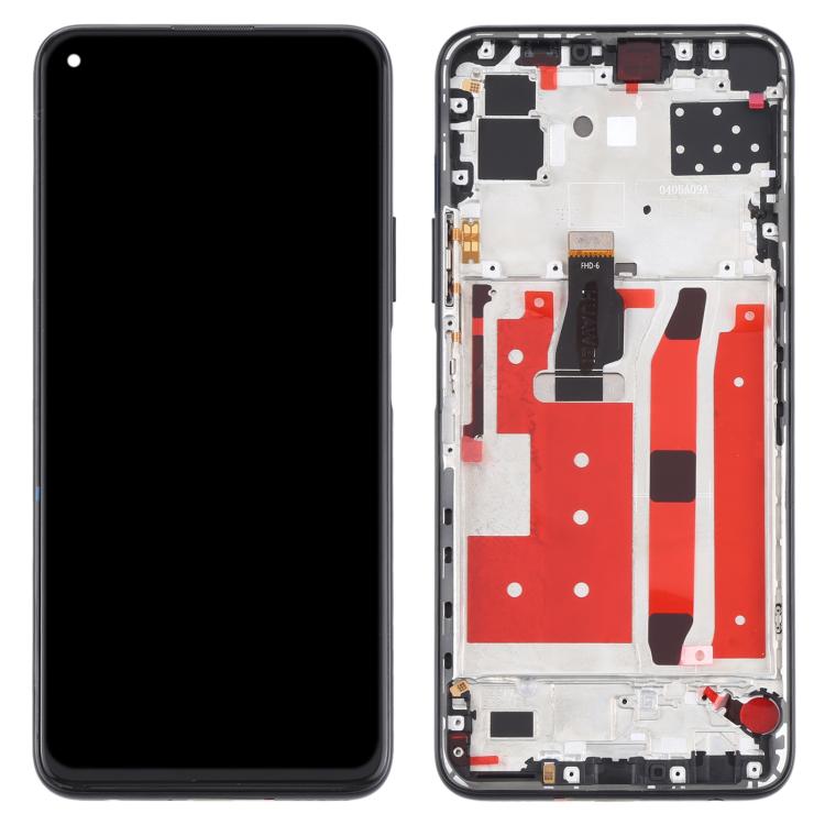 ⁧مجموعة كاملة لشاشة LCD ومحول رقمي مع إطار لهاتف Huawei P40 Lite 5G⁩, For Huawei P40 Lite 5G