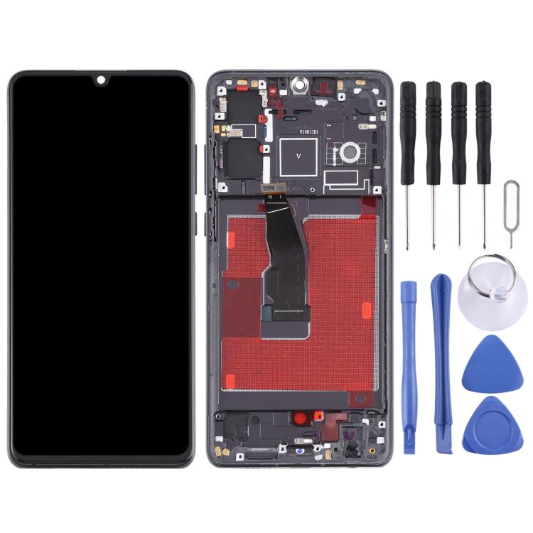 شاشة LCD كاملة مع إطار لهاتف هواوي P30