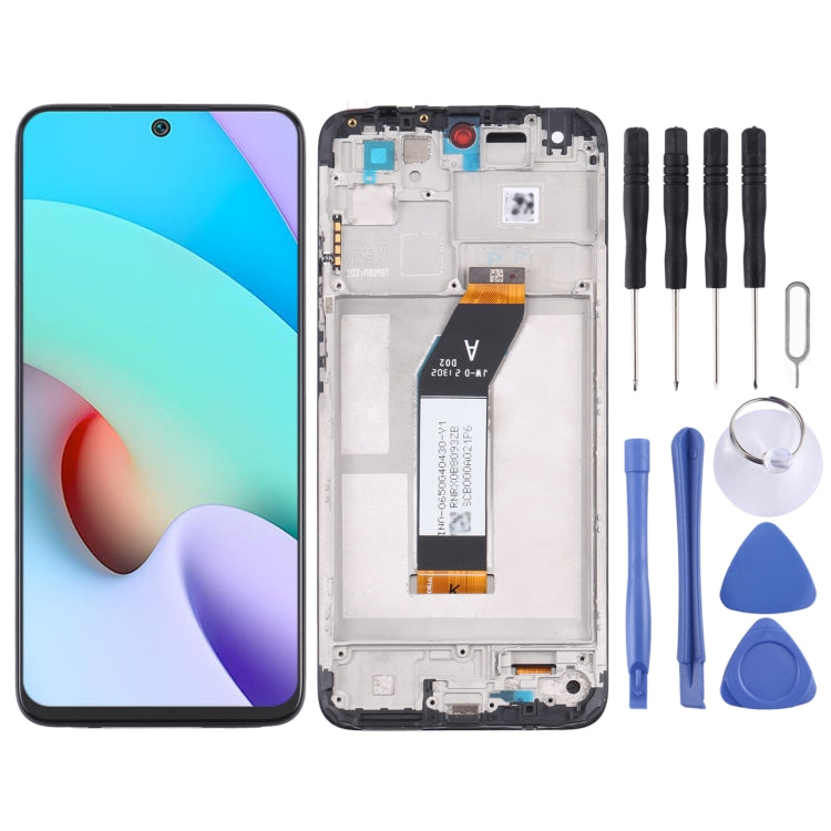 Original full LCD screen with frame for Xiaomi Redmi 10