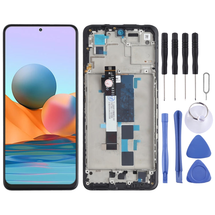 Original LCD screen with frame for Xiaomi Redmi Note 10 Pro 5G and Poco X3 GT phones