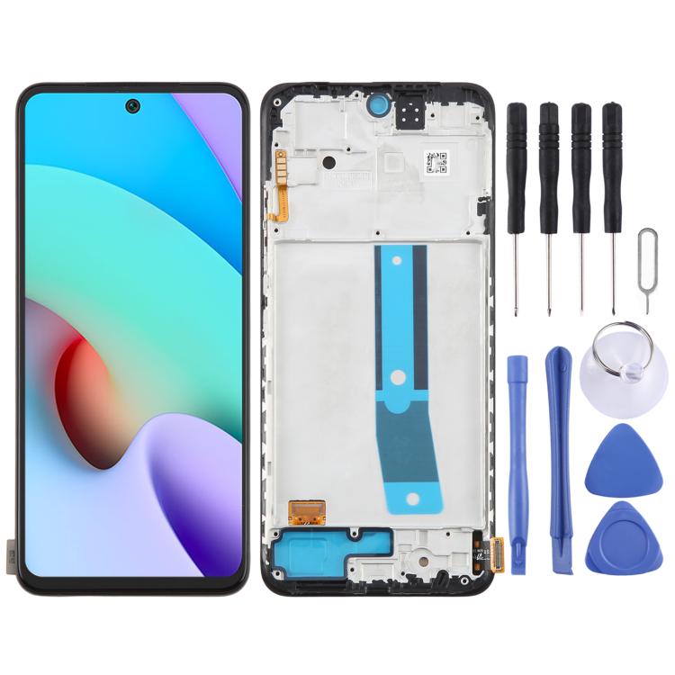 شاشة AMOLED أصلية شاومي ريدمي نوت 11 4G مع إطار