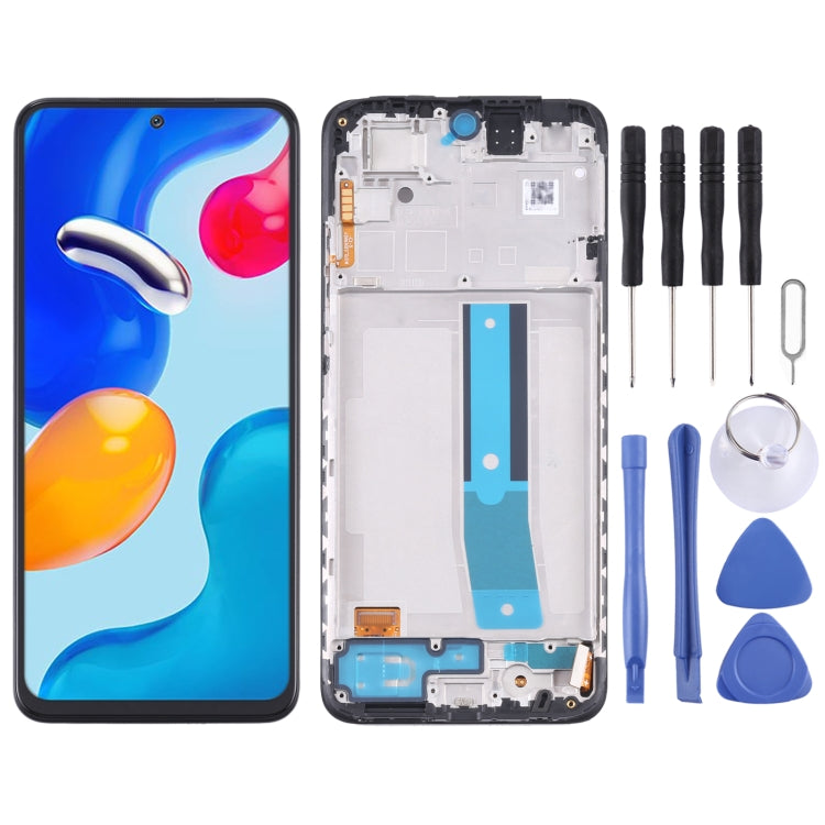 شاشة LCD أصلية شاومي Redmi Note 11S وPoco M4 Pro مع إطار