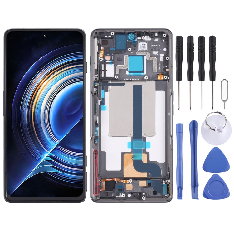 شاشة LCD أصلية كاملة مع إطار لهاتف شاومي Redmi K50 Gaming