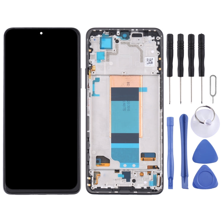 شاشة LCD أصلية كاملة مع إطار لهاتف شاومي Redmi K40S