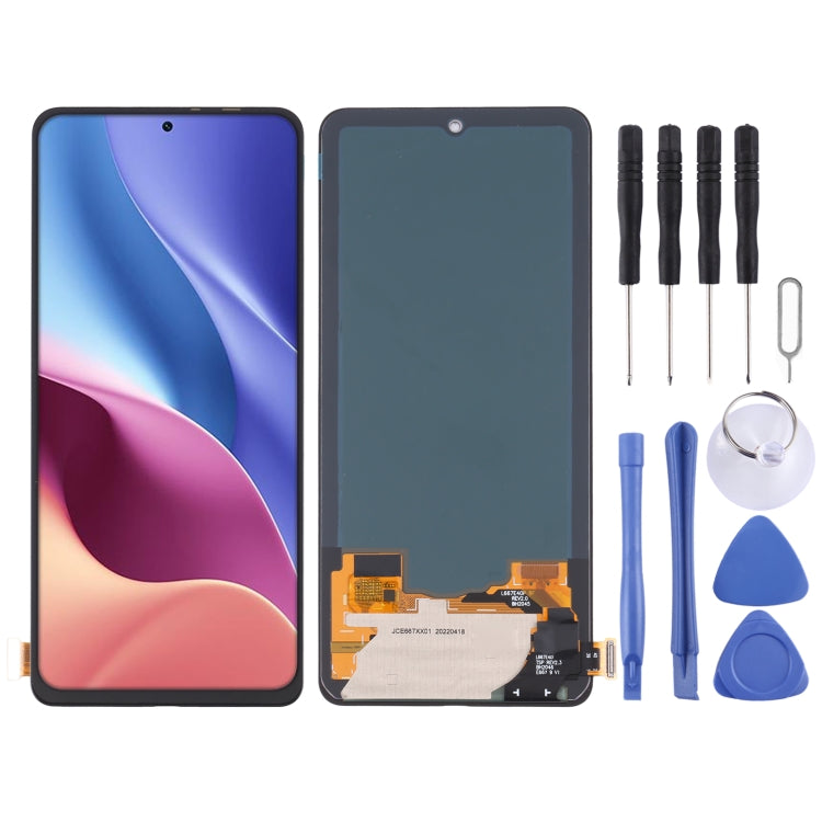 شاشة OLED ومحول رقمي لهواتف شاومي Redmi K40 و Poco F3 مجموعة كاملة
