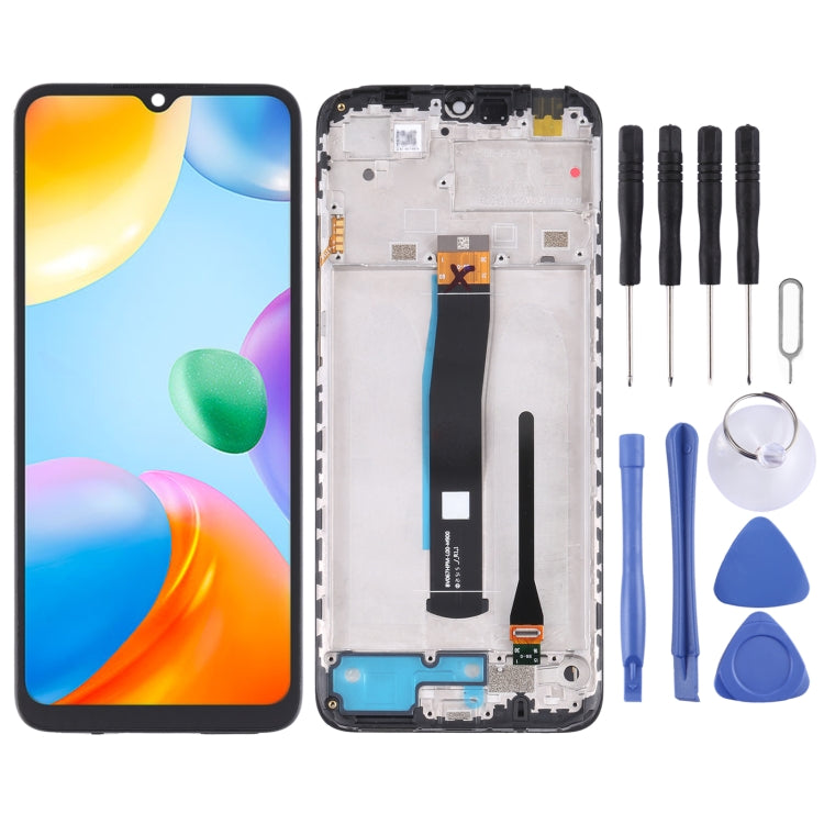Original full LCD screen with frame for Xiaomi Redmi 10C and Poco C40 phones