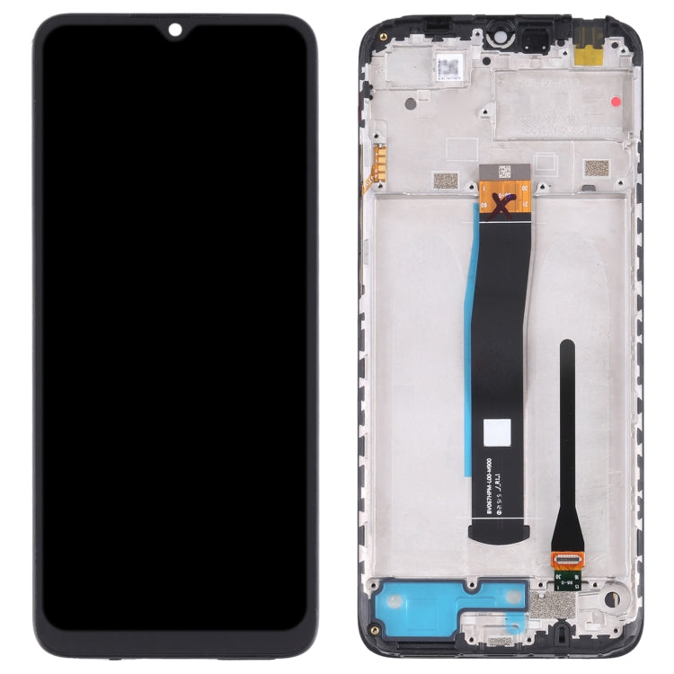 شاشة LCD أصلية كاملة مع إطار لهواتف شاومي Redmi 10C وPoco C40
