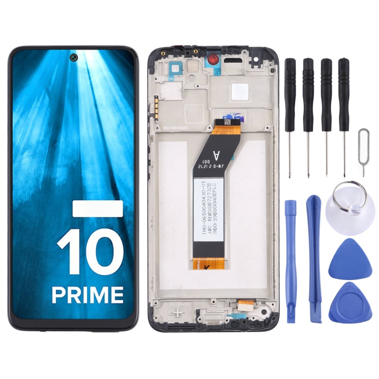 شاشة LCD أصلية كاملة مع إطار لهاتف شاومي Redmi 10 Prime