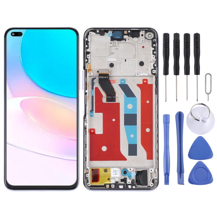 ⁧شاشة LCD الأصلية ومحول رقمي كامل مع إطار لهاتف Huawei Nova 8i⁩, For Huawei Nova 8i