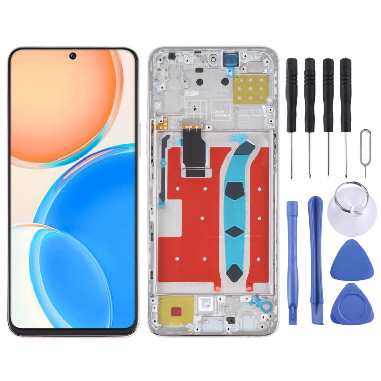Original full LCD screen with frame for Honor X8