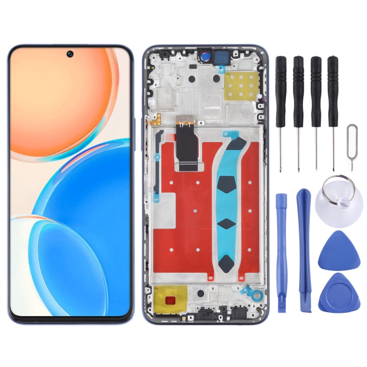 Original full LCD screen with frame for Honor X8
