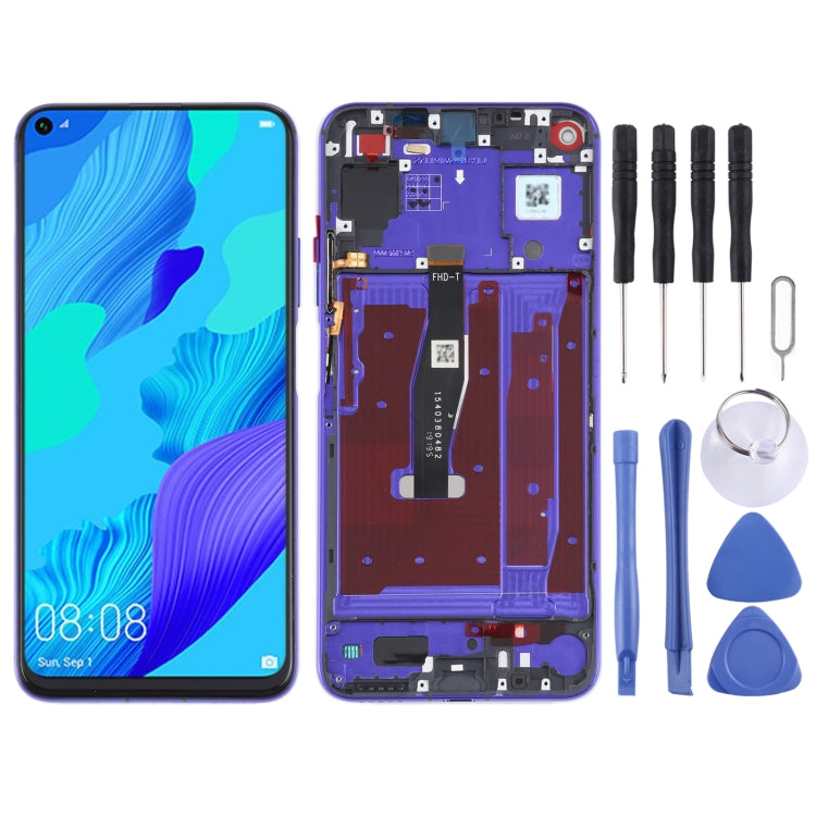 شاشة LCD أصلية كاملة مع إطار لهاتف هونر 20 وNova 5T