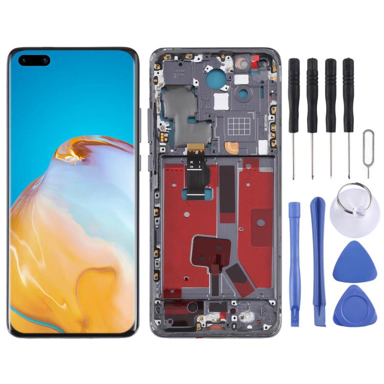 شاشة أصلية مع إطار لهواوي P40 Pro متكاملة