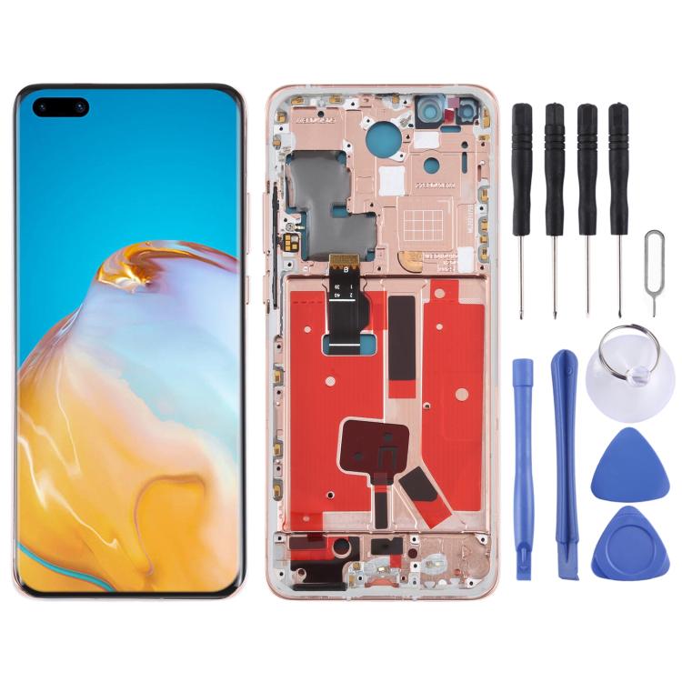 Original screen with frame for Huawei P40 Pro, complete.