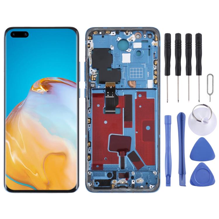 Original screen with frame for Huawei P40 Pro, complete.