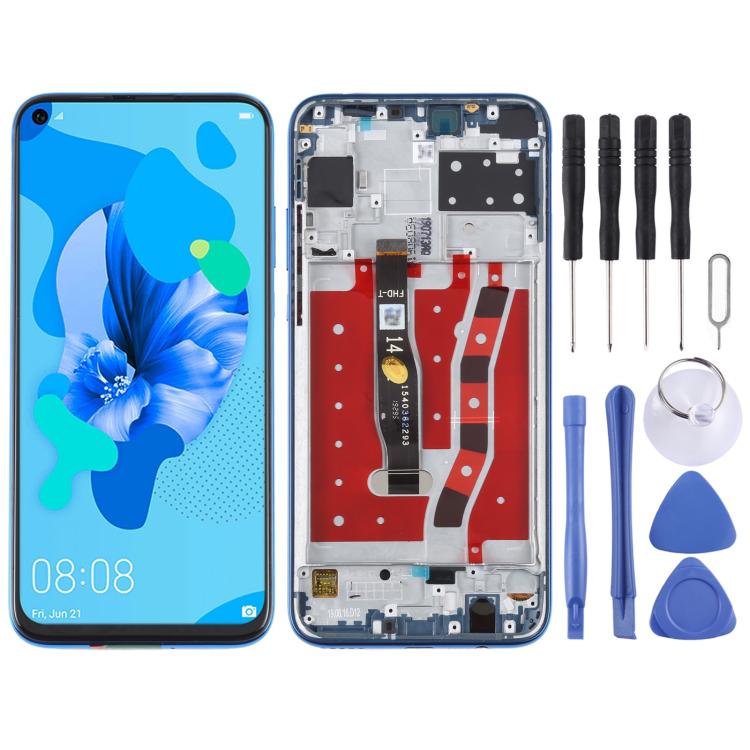 شاشة LCD أصلية كاملة مع إطار لهاتف هواوي P20 Lite 2019