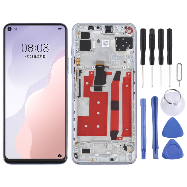 Original full LCD screen with frame for Huawei Nova 7 SE and V30