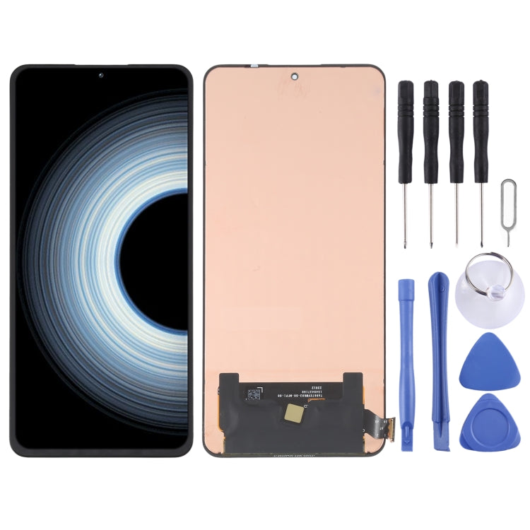 شاشة AMOLED أصلية كاملة مع محول رقمي لهواتف شاومي Redmi K50 Ultra و12T Pro